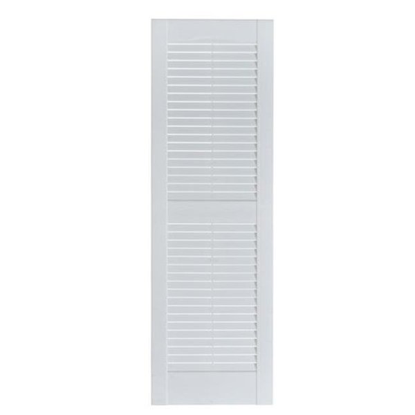 Designs-Done-Right Premier Louver Exterior Decorative Shutter; Paintable - 15 x 71 in. DE114667